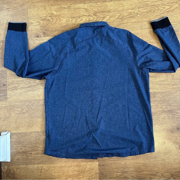 Adidas Adicross Navy Casual Button Down Shirt - Picture 5 of 7